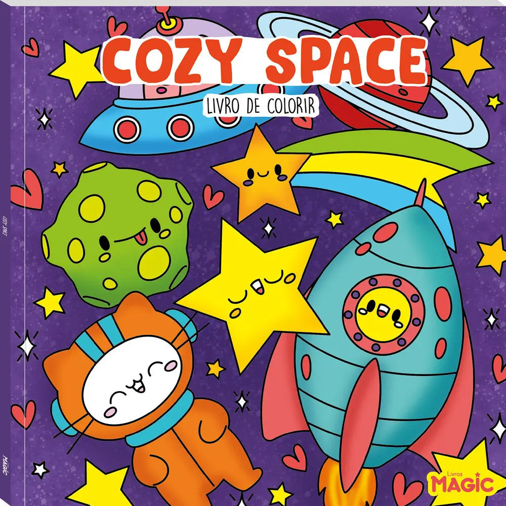 Livro de Colorir Cozy Space 48 pg. 180 g - Magic Kids UNIDADE