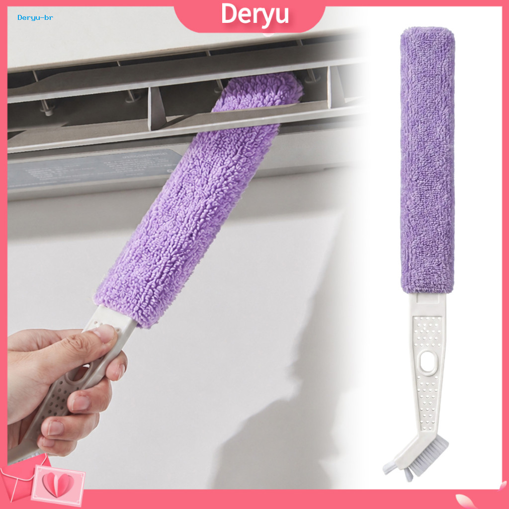 Flexible Dusting Brush for Car Air Vents Washable Fiber Duster for Narrow Corners Gap Dust Cleaner with Microfiber Stiff