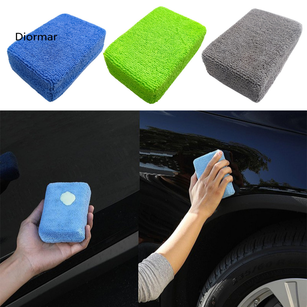 Soft Scratch Free Detailing Sponge High Density Auto Tool Microfiber Car Wash – Reusable Washable Pad for Automotive f