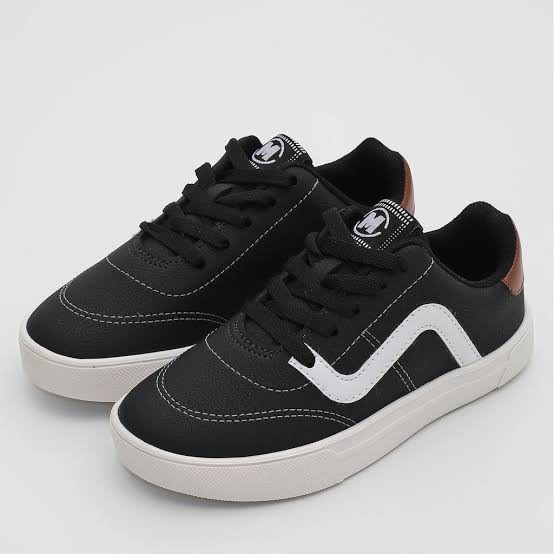 Tênis Infantil Menino Molekinho Neo Milano-Preto/Branco