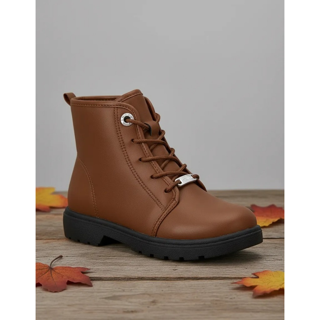 Bota Coturno Molekinha Napa Berlim Milano- Marrom Canela