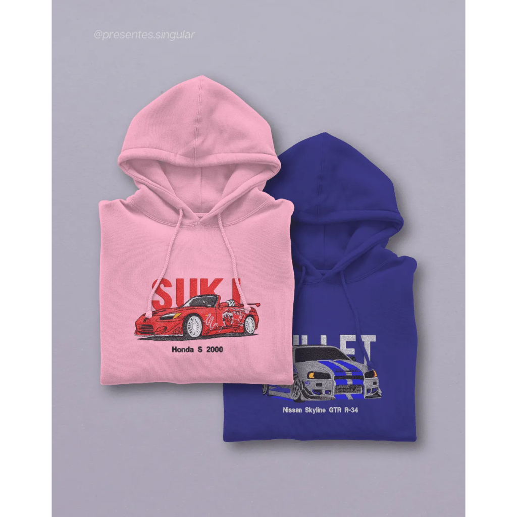 Kit Moletom para casal  - Suki e Brian (Velozes e Furiosos) - Presente personalizado namorados