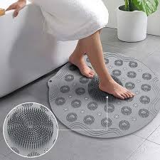 Tapete de Banheiro Antiderrapante Chuveiro Massagem Silicone