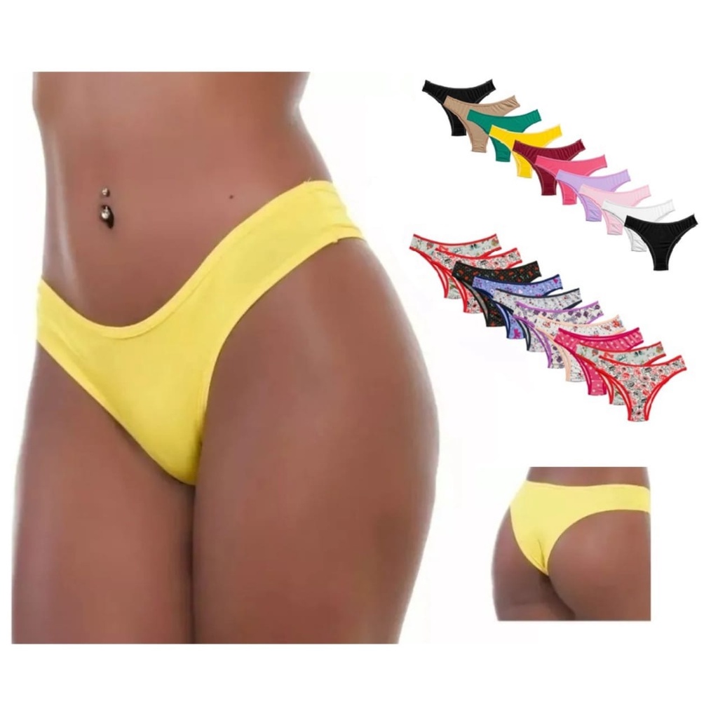 kit 10 calcinha calcinhas conforto tanga PROMOÇÃO moda íntima atacado.