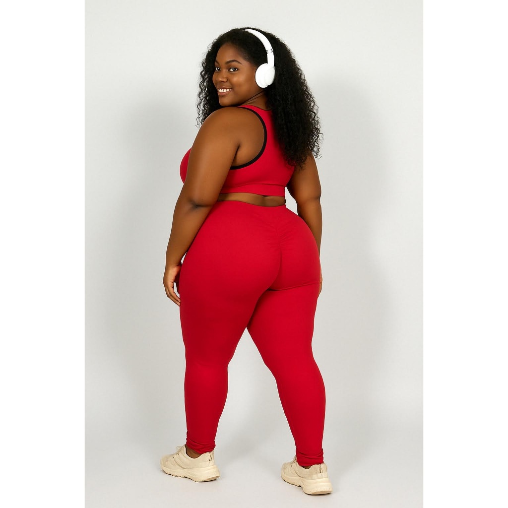 Calça Legging Plus Size(44 ao 54) Levanta Bumbum Suplex Grosso Cintura Alta Fitness feminino Cuves
