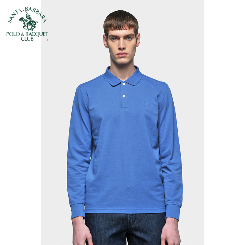 Saint paul roupas masculinas genuínas 2025 primavera outono manga comprida paul camisa polo novo produto Casual puro alg