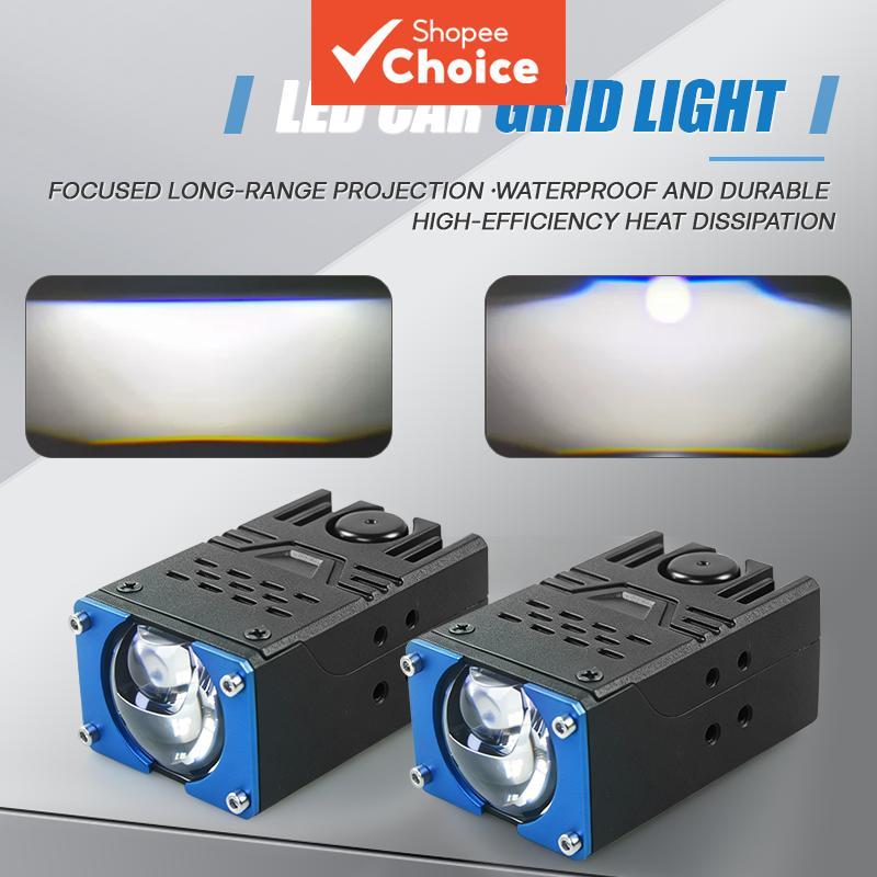 Grade De Luz Projetor Lâmpada De Trabalho Universal Fino Branco LED Holofote De Feixe Duplo