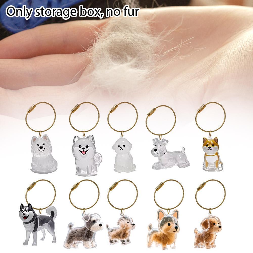 Caixa De Armazenamento Transparente Para Pelos De Animais De Estimação , Cabelo De Gato , Cachorro , Presentes , Lembran