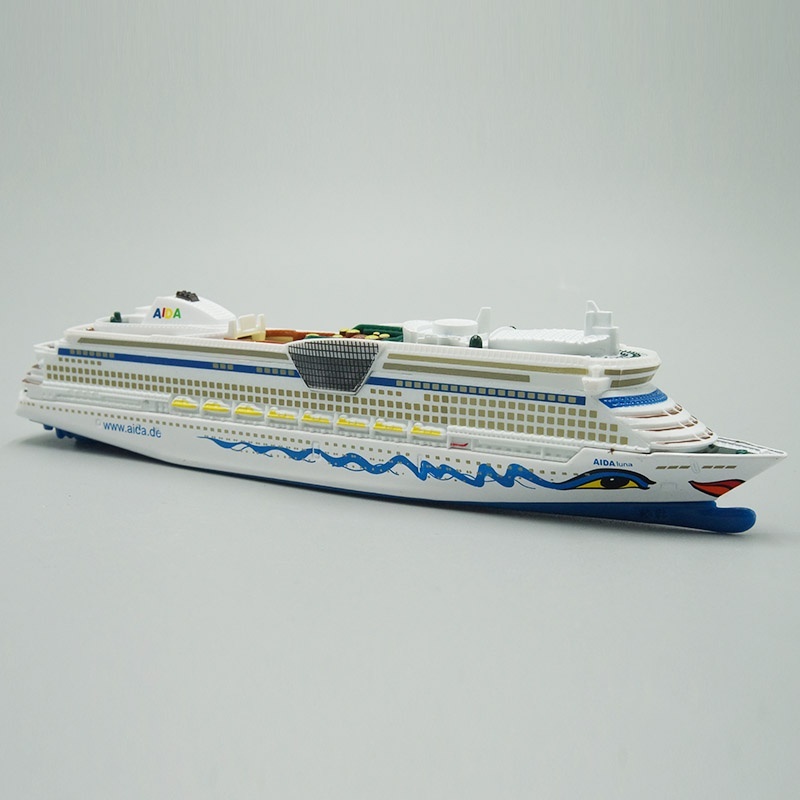 1 : 1400 Siku 1720 Modelo De Navio Fundido Brinquedo Aida Cruiser Cruiseliner Réplica Em Miniatura