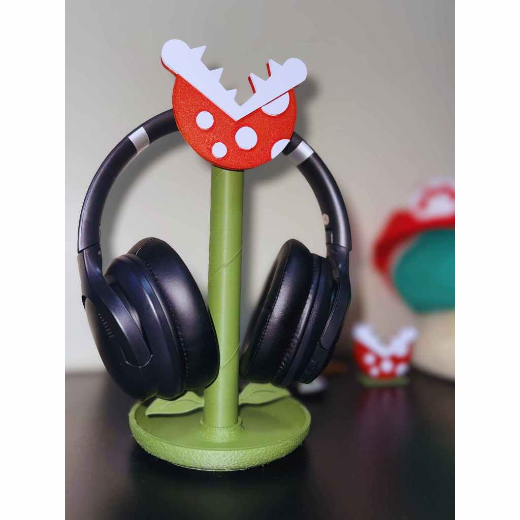 Suporte para Headset com Design Moderno Estilo Mario Bros em PLA