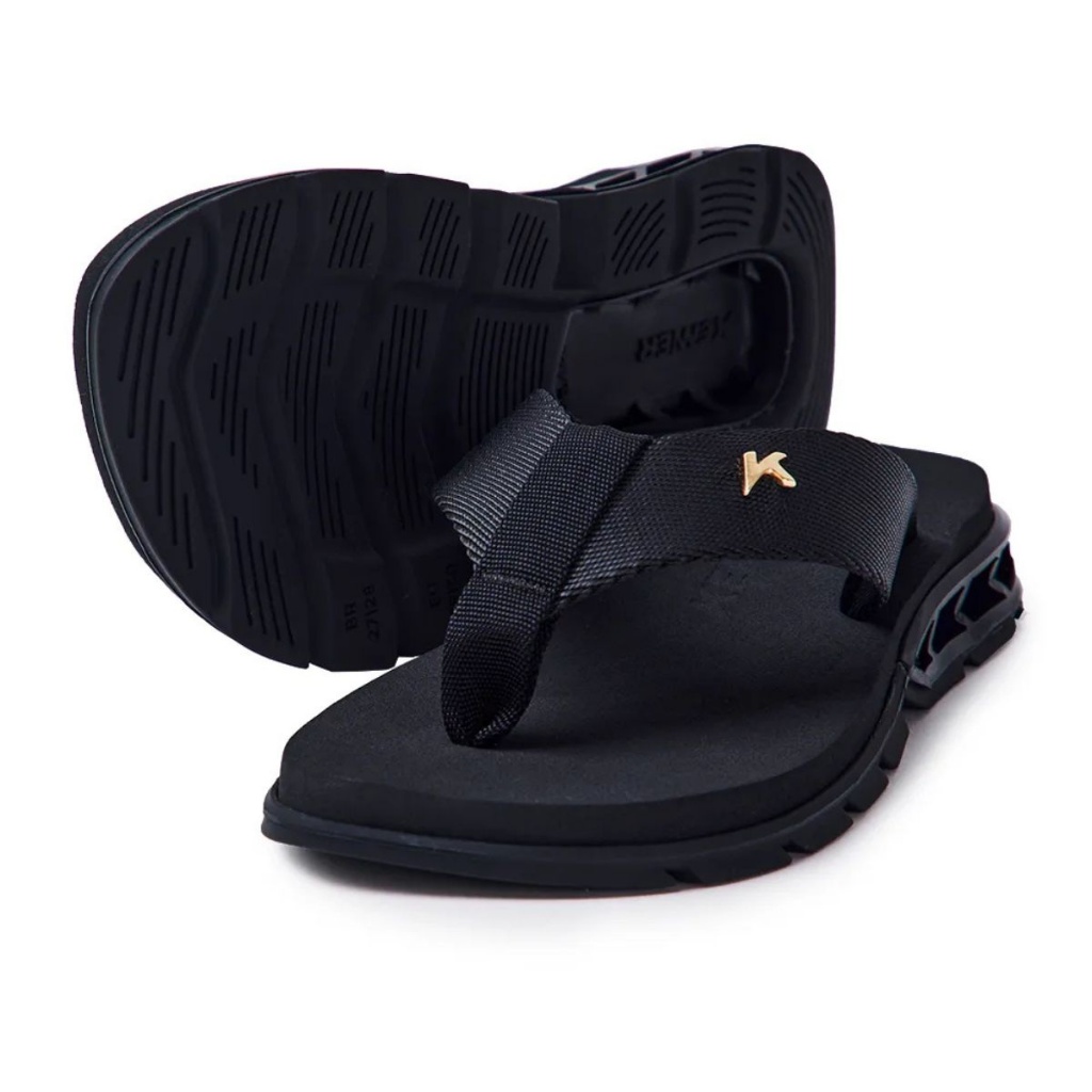 Sandália Chinelo Kenner Rakka Kids Infantil Original Preto DVZ03