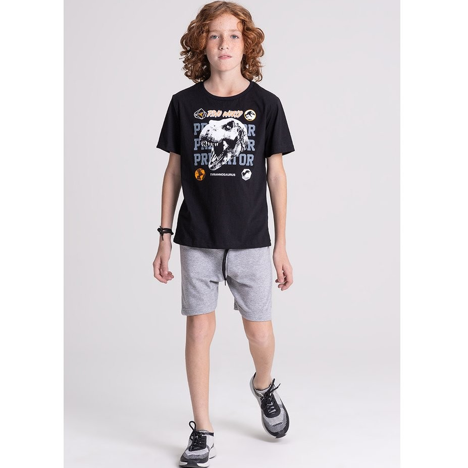 Conjunto Infantil Web Dino World Preto