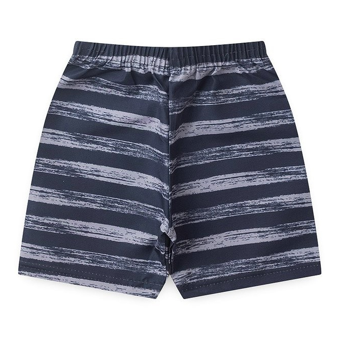 Bermuda Infantil Tactel Listrado Preto