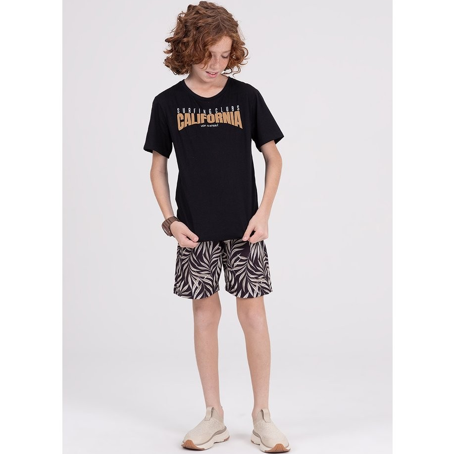 Conjunto Infantil Cali Club Preto