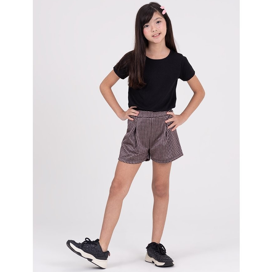 Conjunto Infantil Jacquard Shine Preto
