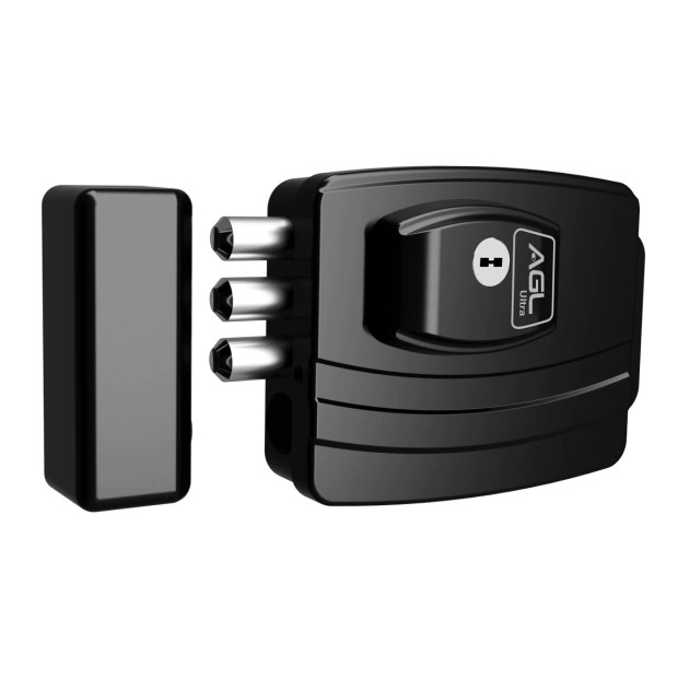 FECHADURA ELETRICA  ULTRA CHAVE 42MM PRETA AGL