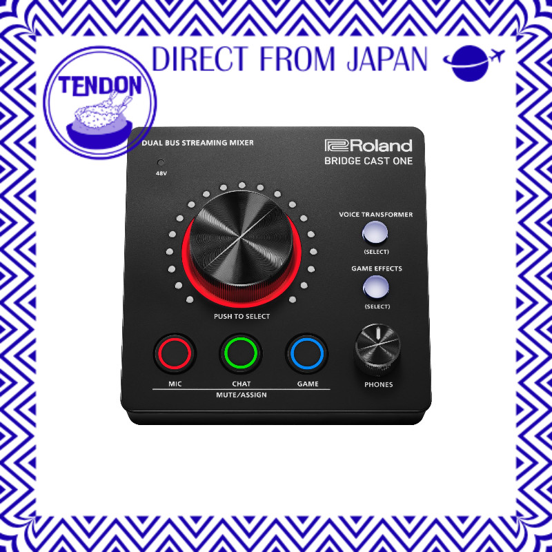 Roland/BRIDGE CAST ONE/Placa de som DAC para gaming/Amplificador/Interface de áudio/Streaming/Mixer para