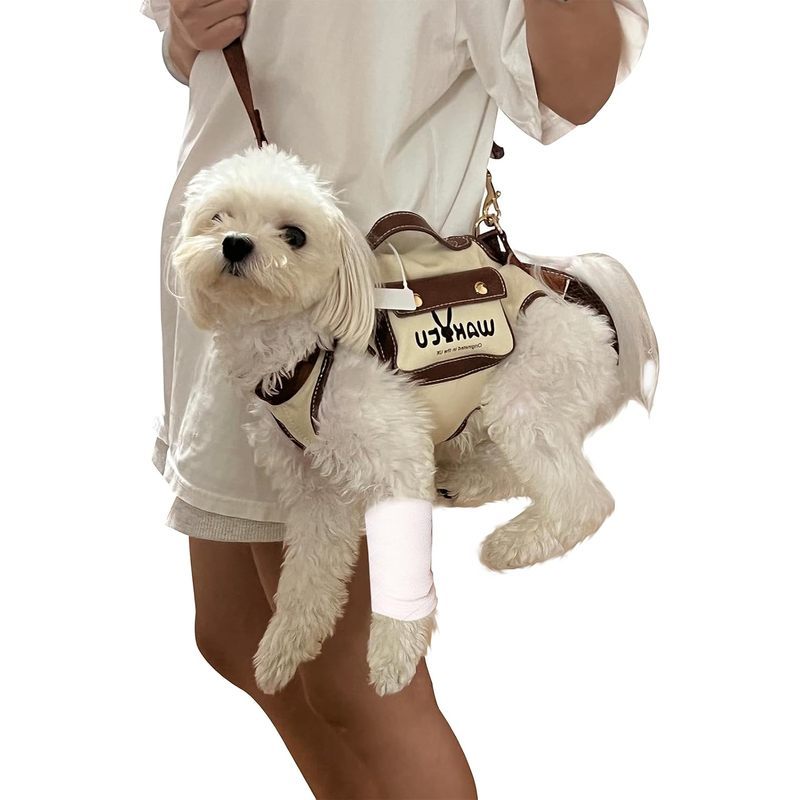 Wakytu Dog Lift Harness Carrier Sling Para Cães Pequenos E Amp ; Gatos , M