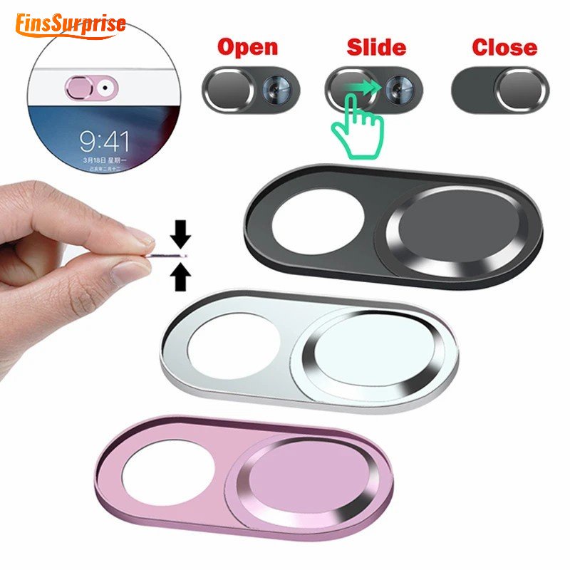 Phone Metal Webcam cover Antispy Camera Shutter Obturador Deslizante Plástico Proteja Tampa Para Laptop Tablet