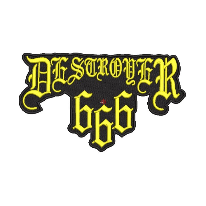 PATCH BORDADO TERMOCOLANTE-BANDA-ROCK-METAL-DESTROYER