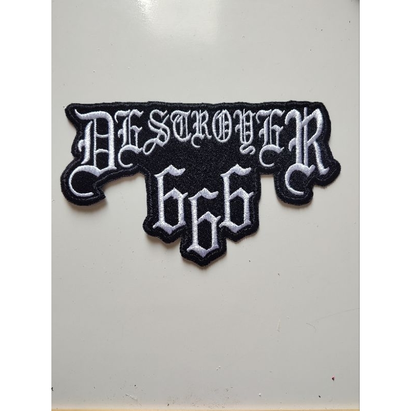 PATCH BORDADO TERMOCOLANTE-BANDA-ROCK-METAL-DESTROYER