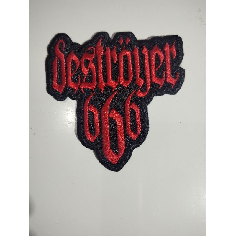PATCH BORDADO TERMOCOLANTE-BANDA-ROCK-METAL-DESTROYER 666