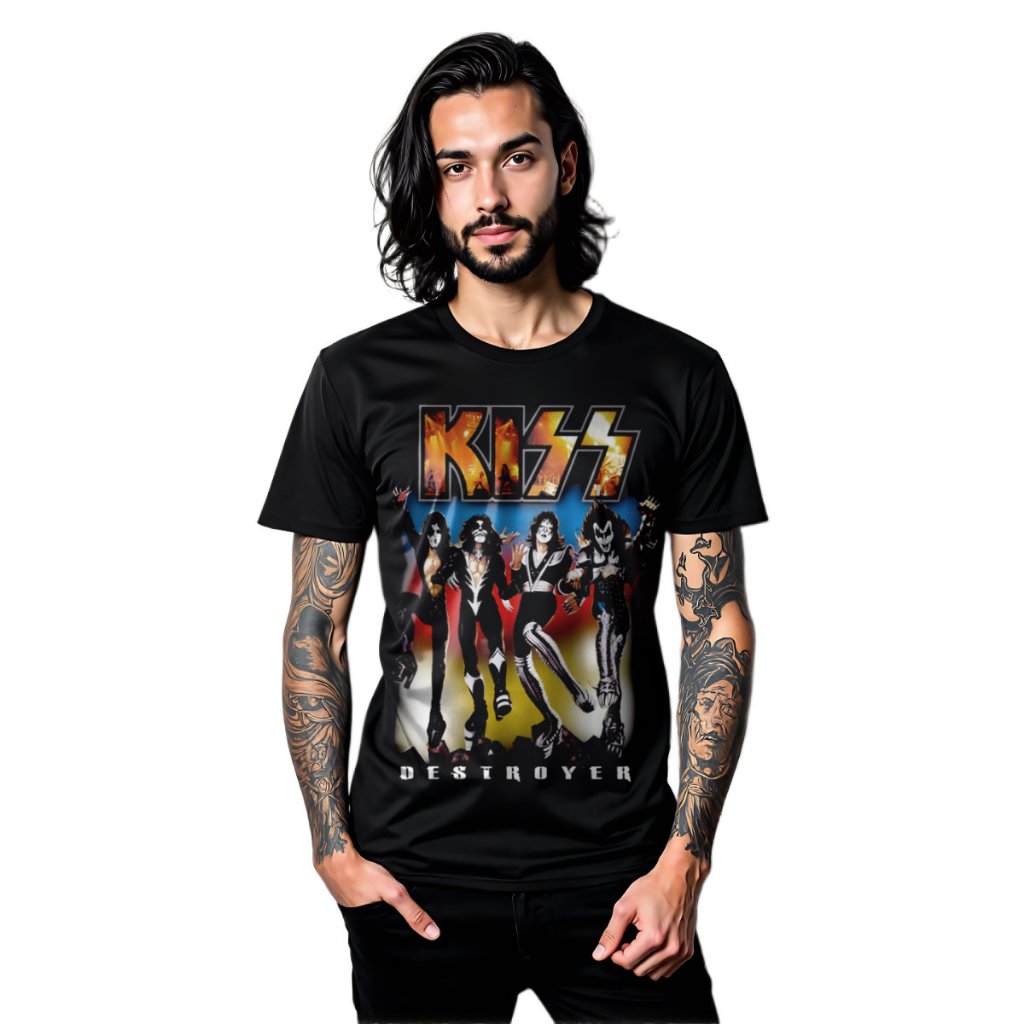 Camiseta Kiss Destroyer (RED ROCK)