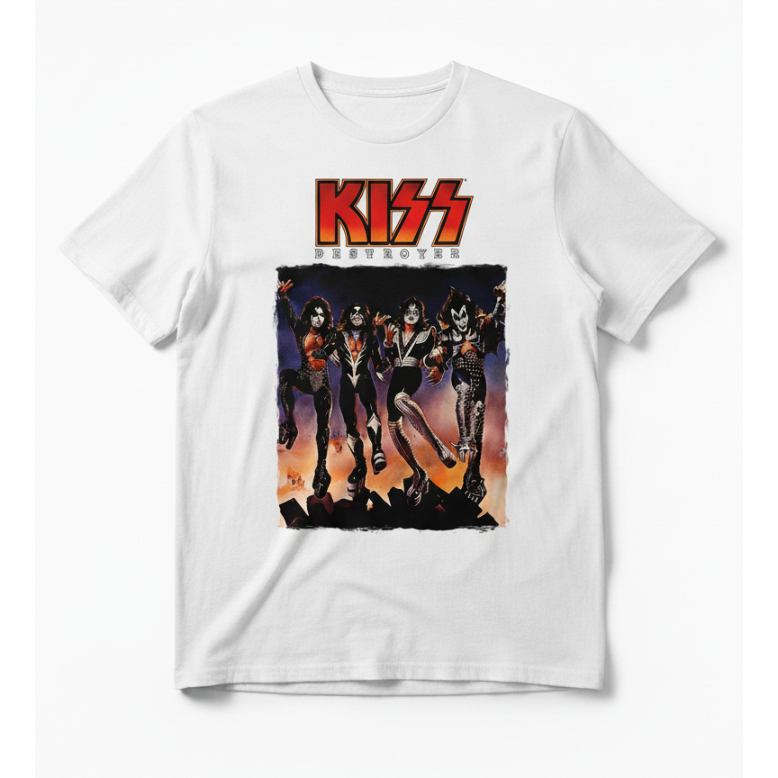 Camiseta KISS Destroyer Rock N Roll Geek