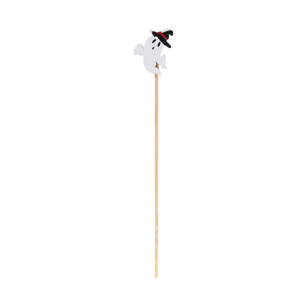 Palitos de Bambu Caveira 12cm com 12 Unidades para Petiscos Festa Halloween Dia das Bruxas Decoração