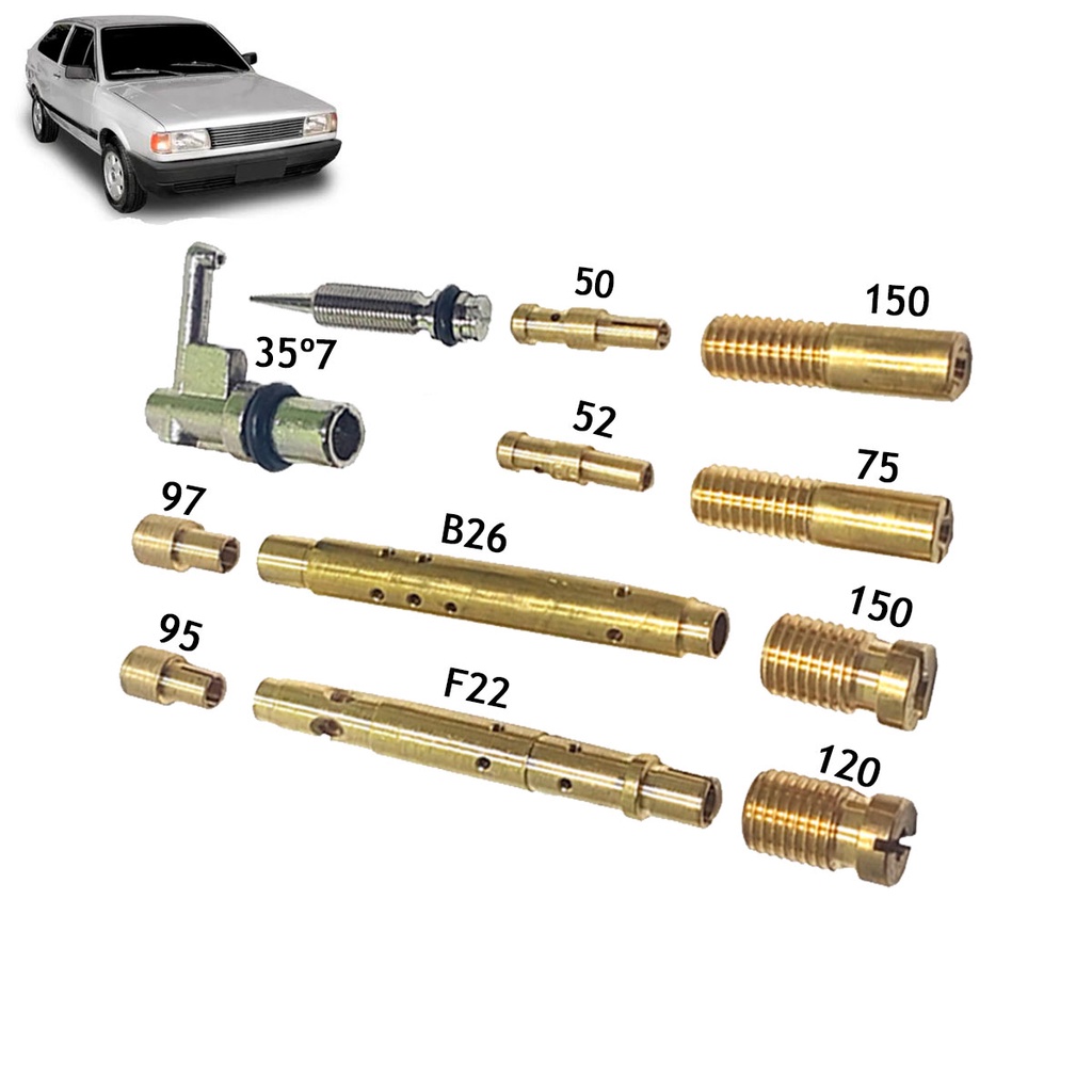 Kit Gicle Carburador Weber 460 Gol 1000 Gasolina 1992 até 1993