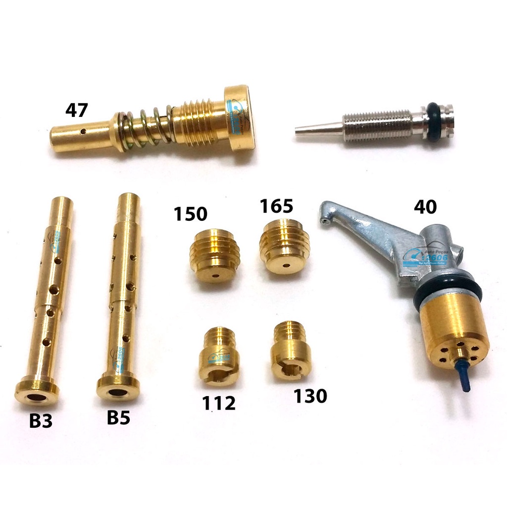 Kit Gicle Carburador Weber TLDZ Gol Voyage Parati Saveiro 1.6 AP Gasolina 1989 até 1992