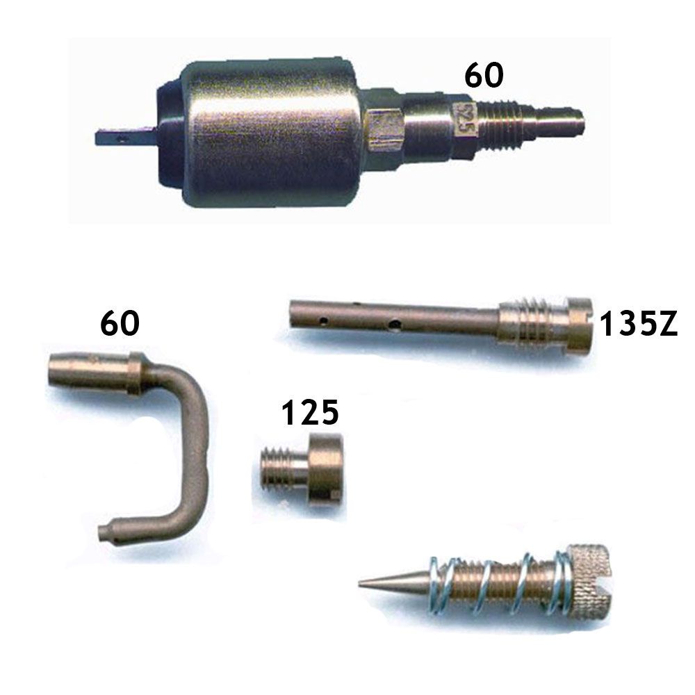 Kit Gicle + Agulha Magnética da Marcha Lenta Carburador Solex 30 PIC Fusca Brasilia Kombi