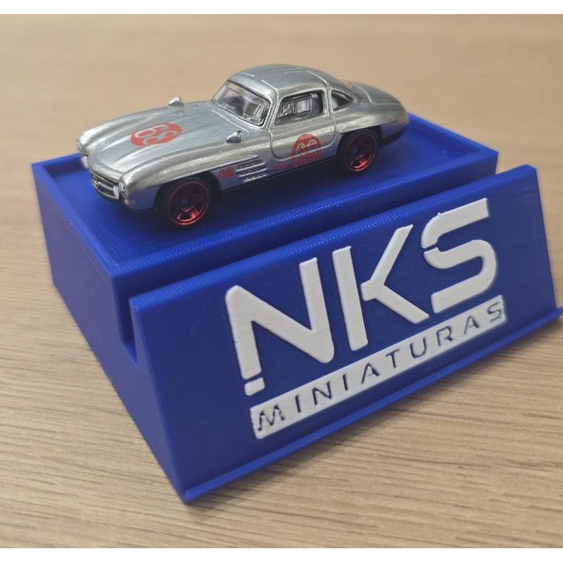 Hot Wheels Mercedes Benz 300SL Box Classics Prata NKS Miniaturas