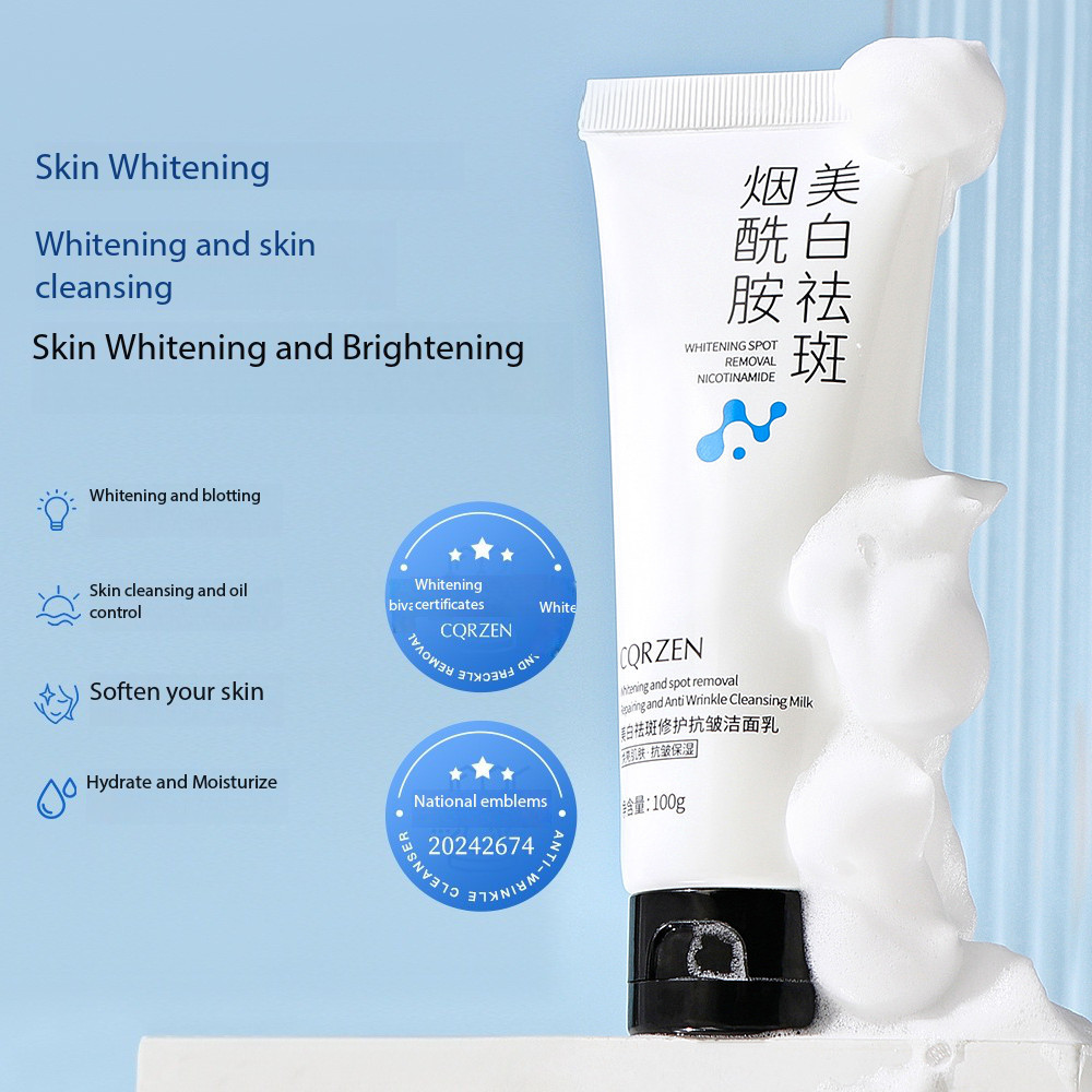Limpador Facial Clareador com Niacinamida, Hidratante, Removedor de Cravos, Antiacne, Refrescante, Controle de Oleosidad