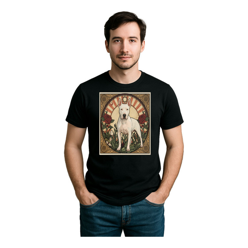 Camiseta Premium Cachorro Bull Terrier 100% Algodão 1
