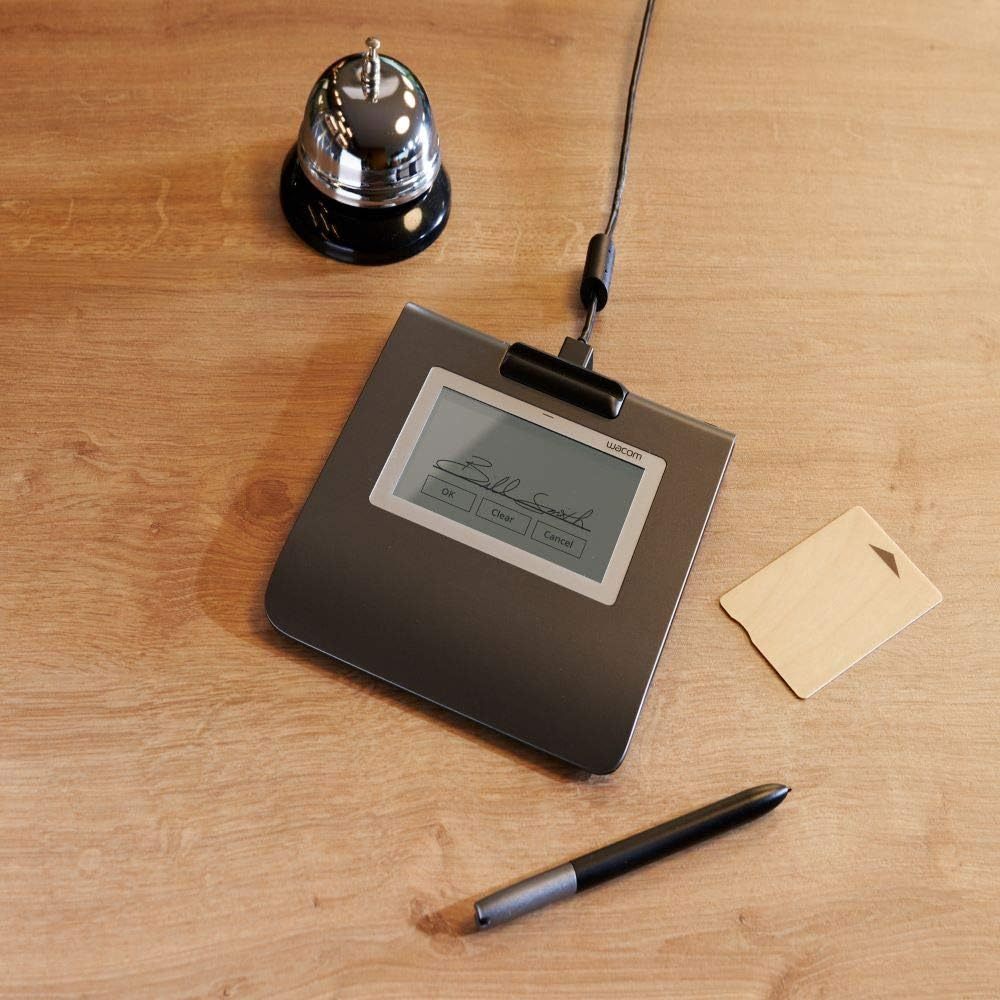 Pad Para Assinatura Digital Wacom Stu-430, Tela Lcd F-stn 4,5 , Cinza