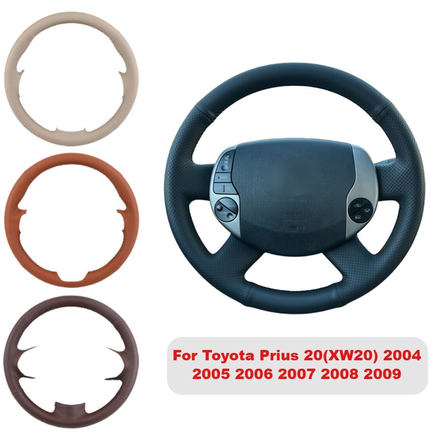 Nova Capa De Couro Para Volante , À Prova De Suor , Resistente Corrosão , Ajuste Personalizado Toyota Prius 20 (XW20) 20