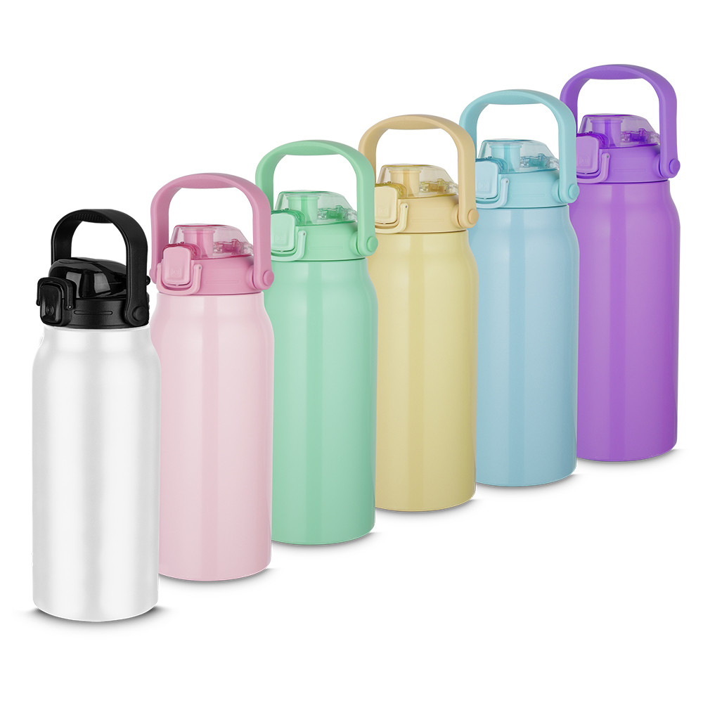 Garrafa Térmica  1,7L em Aço Inox com isolamento a vácuo de parede dupla - Viagem, Academia, Escritório