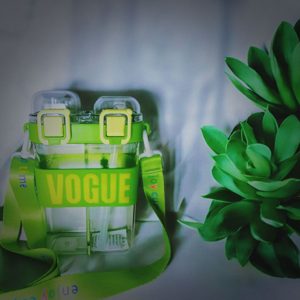 Garrafa Vogue Dupla 750ml Colorida Academia Trabalho Viagem