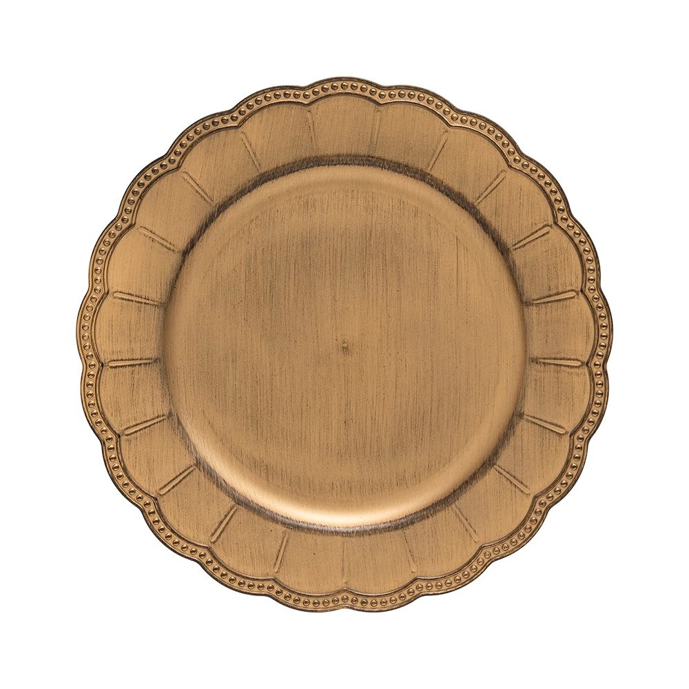 Sousplat Copa e Cia Gardênia - Gold Antique