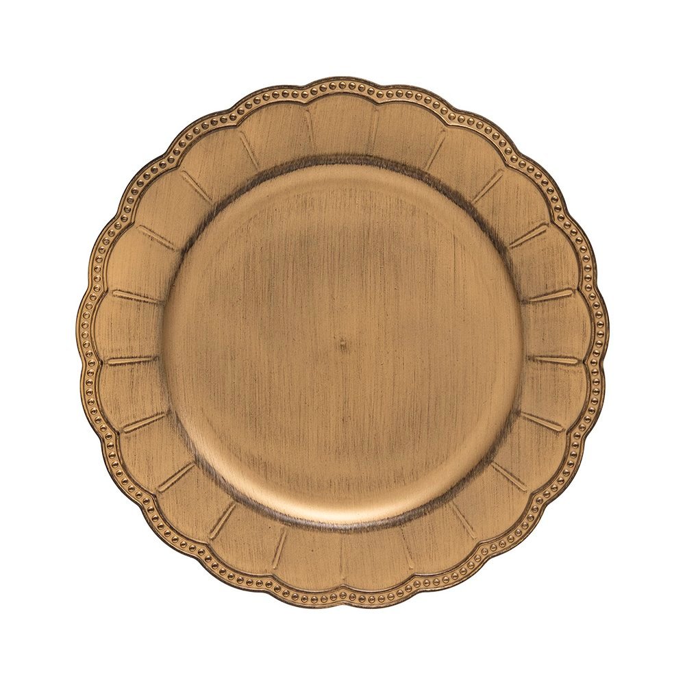 Sousplat Copa e Cia 12 Peças Gardênia Gold Antique