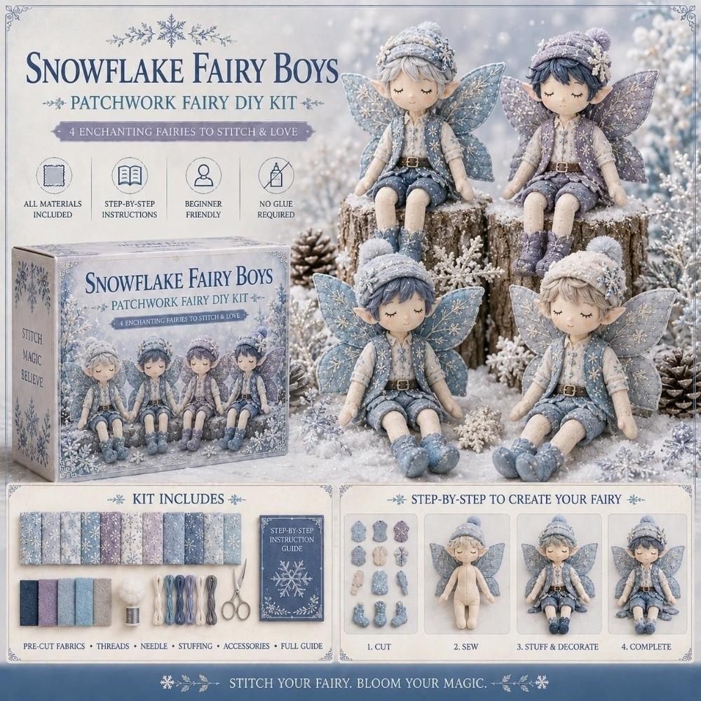 Conjunto De Costura De Retalhos NEARVIO Fairy Elf , Kit DIY Feitos À Mão Com Flores Cheias De Algodão