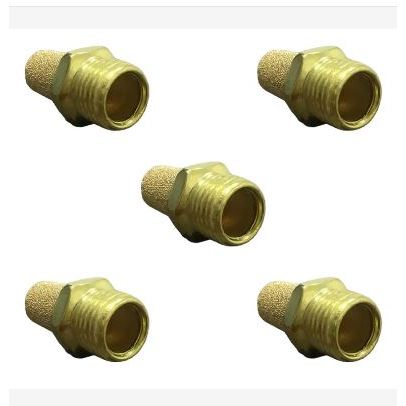 Kit 5 Silenciador De Bronze Conico 1/4 Bsp