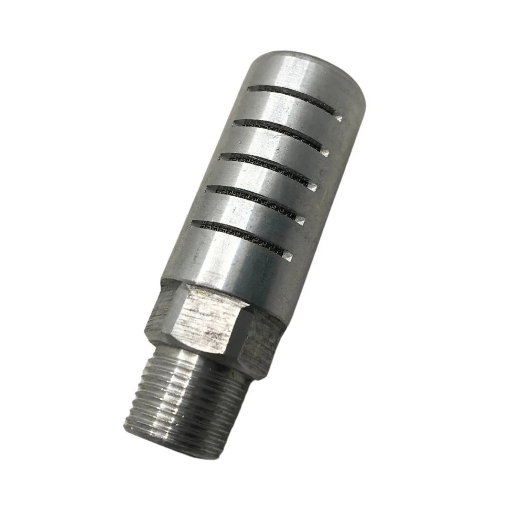 Silenciador pneumático charuto alumínio rosca 3/8 bsp