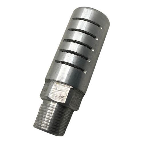 Silenciador pneumático charuto alumínio rosca 1/2 bsp