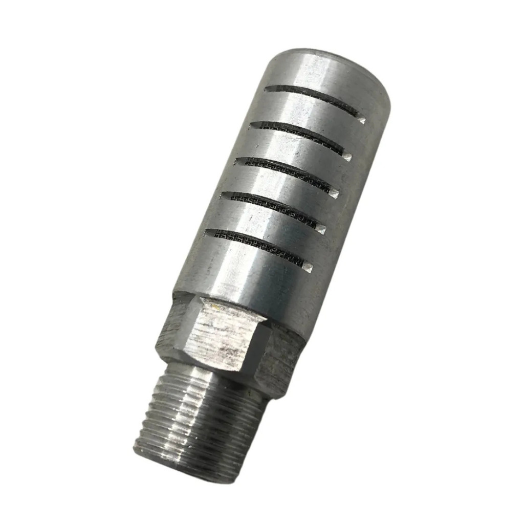 Silenciador pneumático charuto alumínio rosca 3/4 bsp