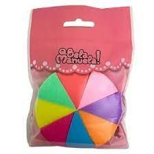 esponja queijinho triangulo para maquiagem - meiqilamei