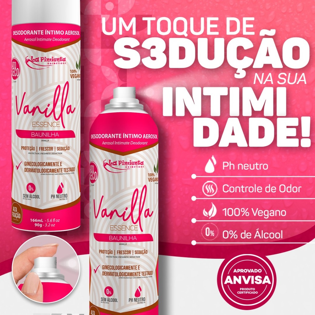DESODORANTE ÍNTIMO LA PIMIENTA: PARA SE SENTIR FRESCA E SEGURA!