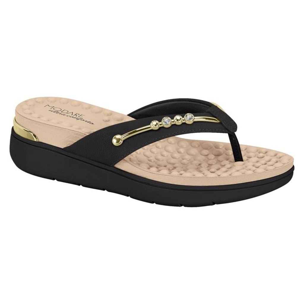 Chinelo Tamanco Feminino Modare Ortopédico Massageador Macio