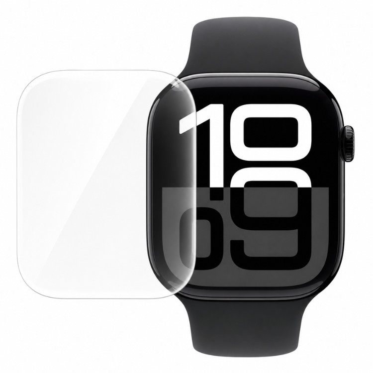 Película de Hidrogel Resistente p/ Relógio Apple Watch Série 9 45mm